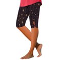 thumbnail image 1 of kaondbfi Leggings for Women Plus Size Knee Length No Pockets High Waisted Yoga Pants Soft Workout Tights, 1 of 5