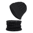 thumbnail image 1 of kaondbfi Outdoor Travel Essentials Accessories Beanie Hats for Women and Men Winter Plus Velvet Thickened Earmuffs Hat and Scarf 2-Pieces, 1 of 8