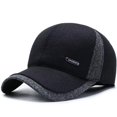 thumbnail image 1 of kaondbfi Outdoor Travel Essentials Clothing Accessories Beanie Hats for Men Old Hat Autumn and Winter Baseball Cap Middle and Elderly Warm Dad Earmuffs Thickened Old Cap, 1 of 6