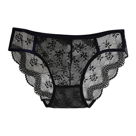 kaondbfi Seamless Panties for Women, Hollow Out Underwear Lace Bra Brief Set Breathable Ladies Pantie