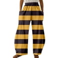 thumbnail image 1 of kaondbfi Spring Fall Daily Essentials Clothing Lady's Four Pocketed Double Printed Casual Pants Summer Casual Pants for Women, 1 of 4