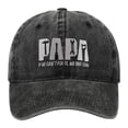 thumbnail image 1 of kaondbfi Summer Outdoor Essentials Accessories Baseball Caps for Men Father's Day Hats Beautifully Washed Deformed Baseball Cap Dad Embroidery Pig t Dyed Profile Cotton Cap, 1 of 6