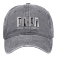 thumbnail image 1 of kaondbfi Summer Outdoor Essentials Accessories Baseball Caps for Men Father's Day Hats Beautifully Washed Deformed Baseball Cap Dad Embroidery Pig t Dyed Profile Cotton Cap, 1 of 6