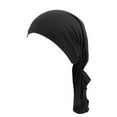 thumbnail image 1 of kaondbfi Summer Outdoor Essentials Accessories Bucket Hats for Women Fashion Reversible Adjustable Beading Braid Hat Muslim Ruffle Cancer Wrap Cap Sleep Caps Satin Lined Hair Bonnets, 1 of 3