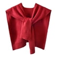 thumbnail image 1 of kaondbfi Summer Outdoor Essentials Accessories Shawl Wraps for Women Knit Shawl Wrap Soft Lightweight Knitted Shoulder Scarf Versatile Layering Piece for Daily Wear and Travel, 1 of 1