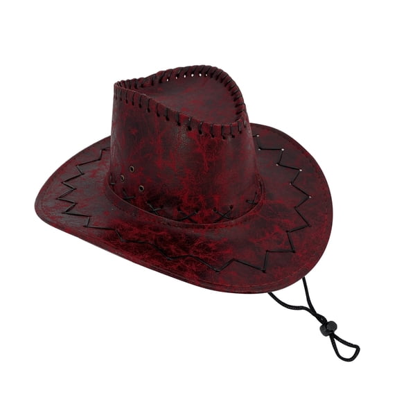 kaondbfi Summer Travel Essentials Accessories Cowboy Hats for Men Classic Western Hat with Leather and Metal Embellish ts Brown Cowboy Hat for Outdoor and Casual Wear