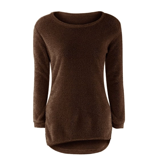 kaondbfi Sweaters for Graceful Women Casual Solid Long Sleeve Jumper Sweaters Blouse CO S Womens Pullover Tops