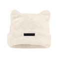 thumbnail image 1 of kaondbfi Women's Outdoor Travel Essentials Accessories Beanie Hats for Women Cat Wool Cap Crochet Hats Cute Bear Ears Wool Caps Winter Slouchy Wool Caps Accessories, 1 of 8
