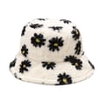 thumbnail image 1 of kaondbfi Women's Outdoor Travel Essentials Accessories Bucket Hats for Women Autumn and Winter Print Bucket Hat Plush Leisure Travel Warm Imitation Bucket Hat, 1 of 3