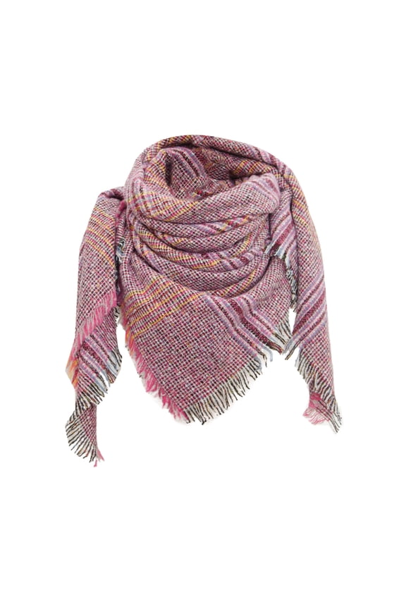 Women's Outdoor Travel Essentials Accessories Scarf for Women Fall Winter Scarf Classic Tassel Plaid Scarf Warm Soft Chunky Large Blanket Wrap Shawl Scarves