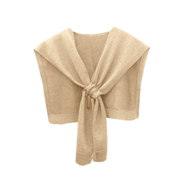 kaondbfi Women's Outdoor Travel Essentials Accessories Shawl Wraps for Women Solid Color Small Shawl In Autumn and Winter Versatile Casual Shoulder Trendy Knitted Yarn Scarf
