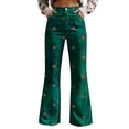 thumbnail image 1 of kaondbfi Women's Style Wide Leg Pants Women's Casual Pants Printed Pants Summer Casual Pants for Women, 1 of 9
