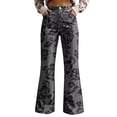thumbnail image 1 of kaondbfi Women's Style Wide Leg Pants Women's Casual Pants Printed Pants Summer Casual Pants for Women, 1 of 9