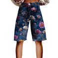thumbnail image 1 of kaondbfi Women's Summer High Waisted Shorts Knee Length Fashionable and Casual Style with Pockets Lightweight and Breathable, 1 of 4