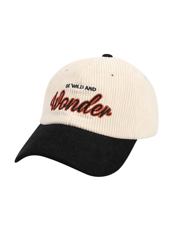 Women's Summer Outdoor Travel Essentials Accessories Baseball Caps for Women Classic Corduroy Baseball Cap Vintage Hat Casual Prep Fashion Stylish