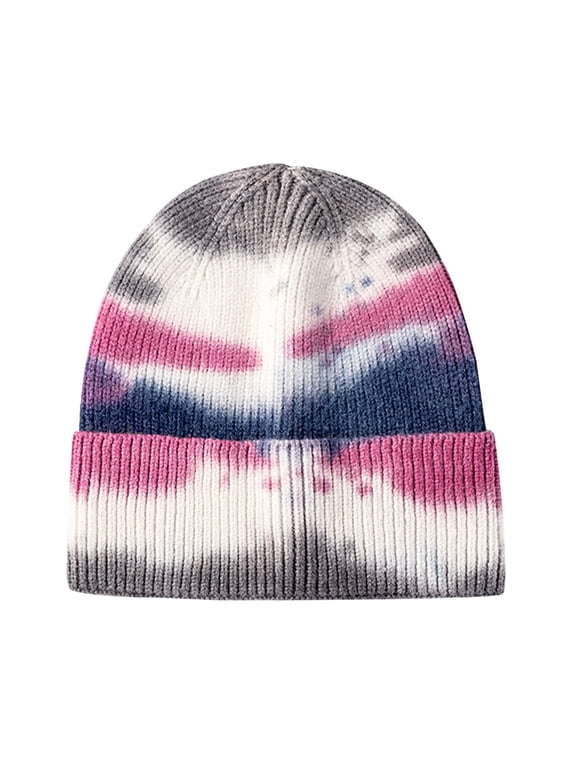 Women's Summer Outdoor Travel Essentials Accessories Baseball Caps for Women Unisex Fashion Casual Tie-Dye Printed Woolen Hat Warm Outdoor Knitted Hat