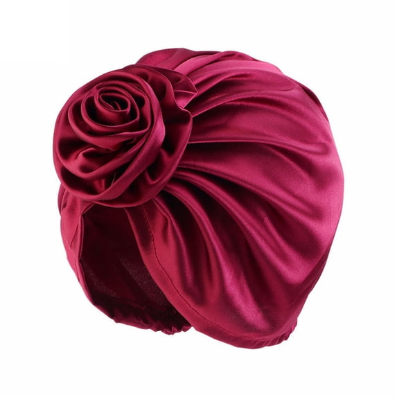 kaondbfi Women's Summer Outdoor Travel Essentials Accessories Baseball Caps for Women Muslim Turban Flowers Hair Bonnet Head Scarf Wrap Cover