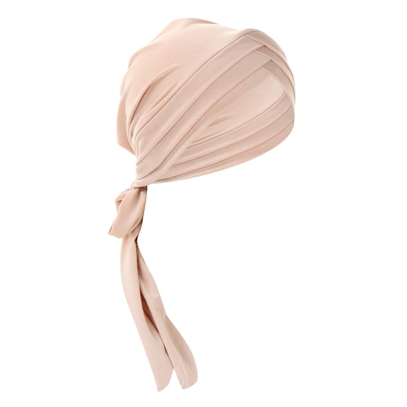 kaondbfi Women's Summer Outdoor Travel Essentials Accessories Headbands for Women Eid Al Fitr Solid Color Forehead Triple Long Tail Headband Muslim Headband Can Be Tied Behind Hat