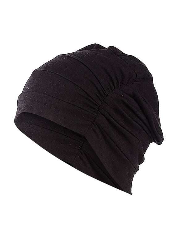 Women's Summer Outdoor Travel Essentials Accessories Headbands for Women Solid Cotton Pullover Head Hat Sleeping Hat Chemotherapy Hat Bottom Hat Muslim Hat
