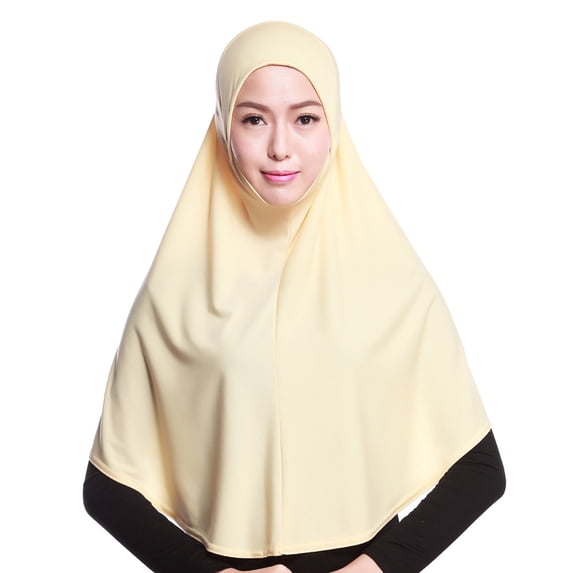 kaondbfi Women's Summer Outdoor Travel Essentials Accessories Headbands for Women Muslim Adjustabke Solid Color 80 Cm Hijab Strechy Hijab