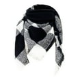 thumbnail image 1 of kaondbfi Women's Summer Outdoor Travel Essentials Accessories Scarf for Women Ladies' Plaid New Thorn Square Scarf Ladies' Plaid Triangle Scarf, 1 of 3
