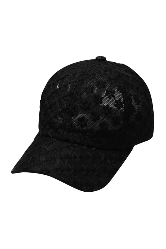 Women's Summer Outdoor Travel Essentials Accessories Visor Hats for Women Sun Shading and Sunscreen Korean Version Lace Cap Fashion Casual Hollow Flower Baseball Cap