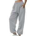 thumbnail image 1 of kaondbfi Women's Sweatpants Petite Length Pockets Pants Casual Workout Athletic Joggers Drawstring Waist, 1 of 5