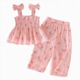 thumbnail image 1 of kaprioy Toddler Girl Clothes Girl Clothes Set Summer Kid 1T 2T 3T Girl Clothes Shorts Set Cute Floral Printed Sleeveless Top Summer Outfits Cute Kid Clothes, 1 of 8