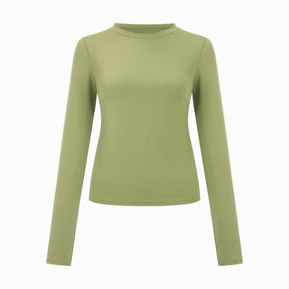 kaprioy Womens Boat Neck Tops Casual Fitted Tee Shirts Solid Color Fall Basic Clothes Long Sleeve Shirts Women's Long Sleeve Top Side Ruched Shirt