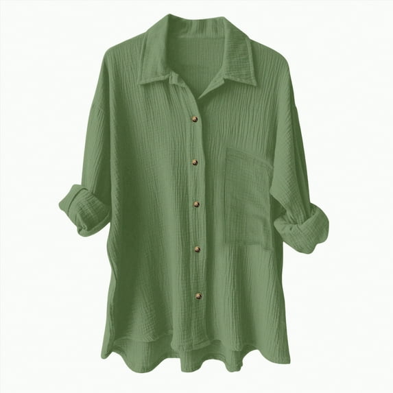 kaprioy Womens Corduroy Button Down Shirts Boyfriend Long Sleeve Oversized Blouses Tops Women Elegant Blouse Aesthetic Shirt Cotton Sports Suit Oversize Leisure Shirt Long Sleeve Tunic Long Shirt