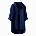thumbnail image 1 of kaprioy Womens Corduroy Button Down Shirts Boyfriend Long Sleeve Oversized Blouses Tops Women Elegant Blouse Aesthetic Shirt Cotton Sports Suit Oversize Leisure Shirt Long Sleeve Tunic Long Shirt, 1 of 4