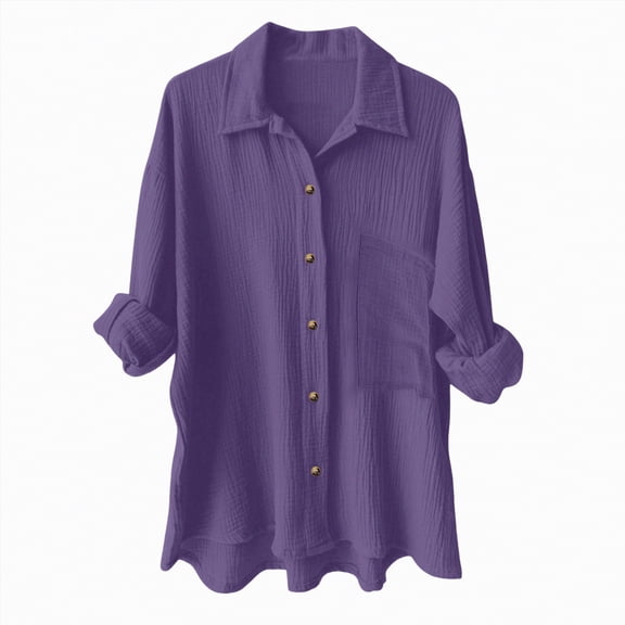 kaprioy Womens Corduroy Button Down Shirts Boyfriend Long Sleeve Oversized Blouses Tops Women Elegant Blouse Aesthetic Shirt Cotton Sports Suit Oversize Leisure Shirt Long Sleeve Tunic Long Shirt