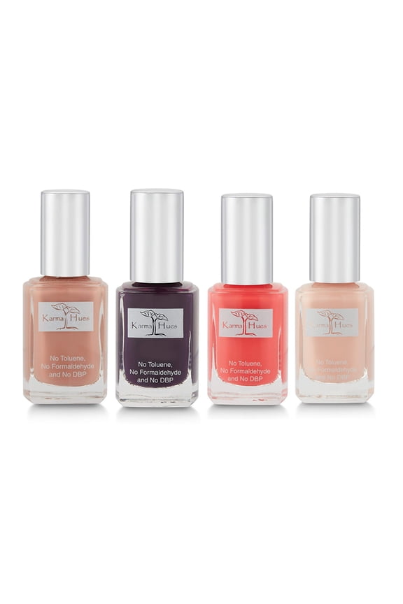 beautiful Combination of Natural Nail Polish-Non-Toxic Nail Art, Vegan and Cruelty-Free Nail Paint