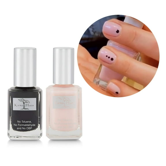 karma Organic beautiful Combination of Natural Nail Polish-Non-Toxic Nail Art, Vegan and Cruelty-Free Nail Paint