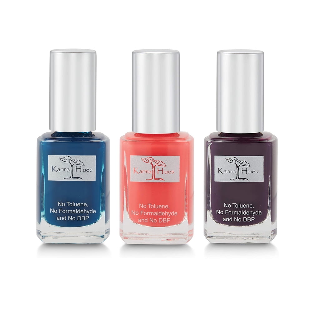 karma Organic beautiful Combination of Natural Nail Polish-Non-Toxic Nail Art, Vegan and Cruelty-Free Nail Paint