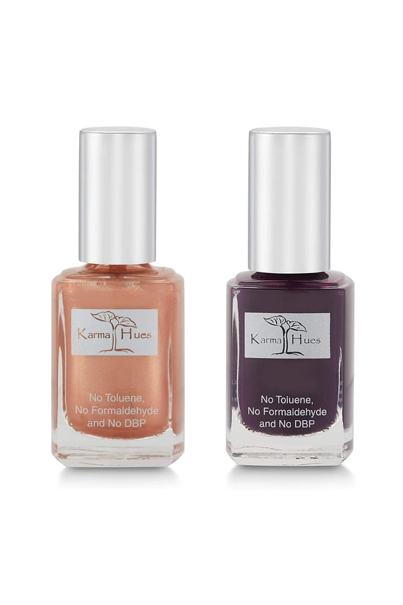 beautiful Combination of Natural Nail Polish-Non-Toxic Nail Art, Vegan and Cruelty-Free Nail Paint