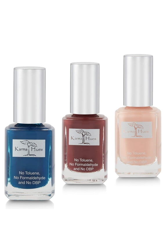 beautiful Combination of Natural Nail Polish-Non-Toxic Nail Art, Vegan and Cruelty-Free Nail Paint