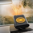 thumbnail image 1 of karymi 12V 150W Portable Car Heater and Defroster with Dual Fan, Plugs into Cigarette Lighter for Winter Windshield Defogging and Summer Cooling, 360° Rotatable Base Birthday Gifts, 1 of 5