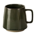 thumbnail image 1 of karymi 14 oz Japanese Style Ceramic Coffee Mug with Handle, Insulating Tea Cup for Hot Cold Drinks, Ergonomic Design, 4.33 Inches Tall Bedroom Decor Room Decor up to 70% off, 1 of 5