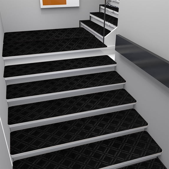 karymi 15PCS Large Size No Slip Carpet Stair Treads Non Slippery Rug Slip Resistive Indoor Runner for Kids Elders and Pet with Reusable Adhesive Easy to Clean Living Room Decor up to 70% off