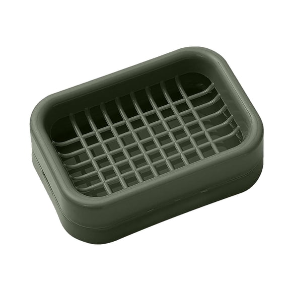 karymi 2-Tier Double Layer Drainage Soap Box Holder with Pull Out Tray Food Grade Material Leak Proof Bathroom Organizer Countertop Storage Rack 5x3.5x1.5 Inch Room Decor