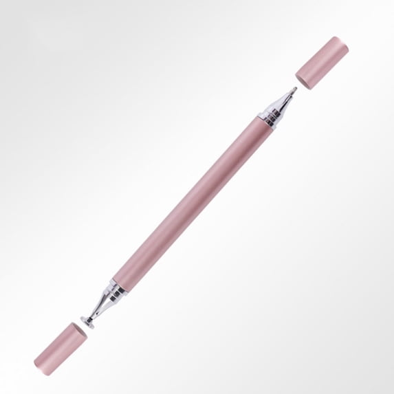 karymi 2-in-1 Disc Tip Stylus and Ballpoint Pen for All Touch Screen Tablets Phones, 5.5in Magnetic Capacitive Pen with Transparent Nib, No Battery Needed for Writing Drawing Living Room Decor