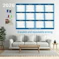 karymi 2026 Wall Mounted Erasable Calendar Double Sided Adhesive with 4