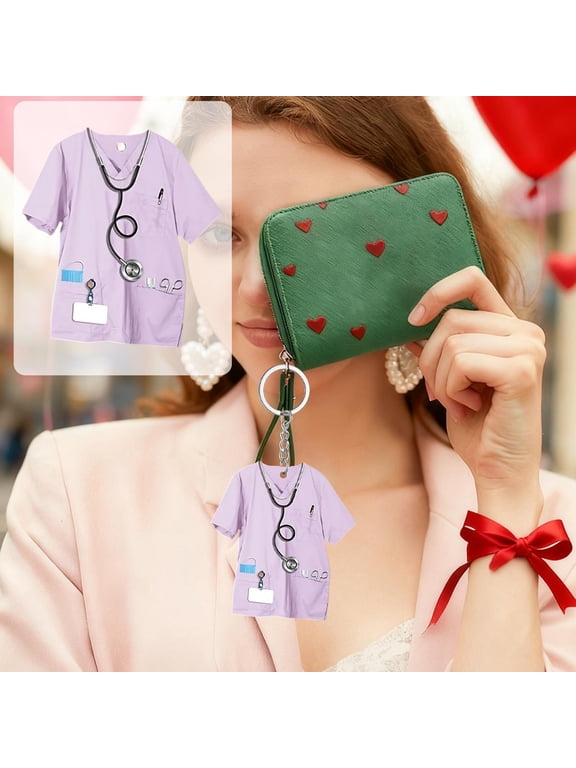 2D Acrylic Flat Customized Healthcare Worker Uniform Pendant Good for Nurses' Day Decorations Gifts Does not include a keyring House Decor Womens Gifts Room Decor