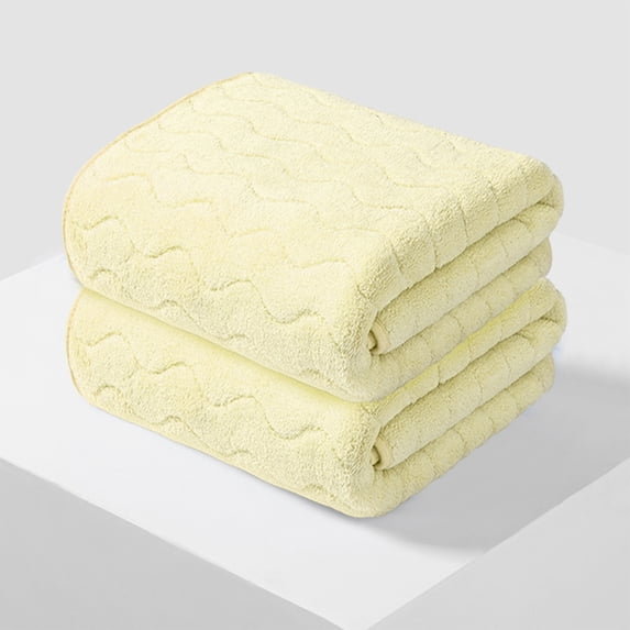 karymi 2Pcs Bath Towels Thick Soft and Highly Absorbent, 29.5x13.7 Inch Quick Drying Face Body Towels for Bathroom Home Gym, Luxury Set in Assorted Colors Party Favors Room Decor