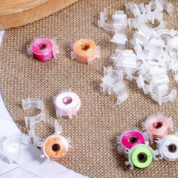 karymi 50-Pack Sewing Spindle Core Clips, Plastic Bobbin and Spool Fixing Clips for Organizing Yarn, Thread, and Craft Supplies Gift Ideas up to 60% off Womens Gifts