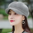 thumbnail image 1 of karymi Casual Beret Hat Travel Sun Hat Sun Protection Net Hat Octagonal Hat Hollow Out Knitted Beret Hat Camping Essentials Week Week Wholesale, 1 of 6