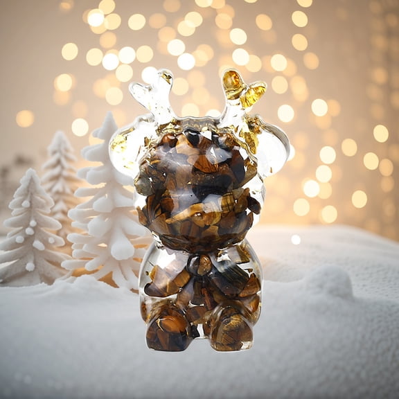 karymi Christmas Deer Desktop Ornaments Are Suitable for TV Cabinets Coffee Tables Offices Entrances and Bookcases Christmas tree Decoration Christmas Gift Christmas Party Supplies