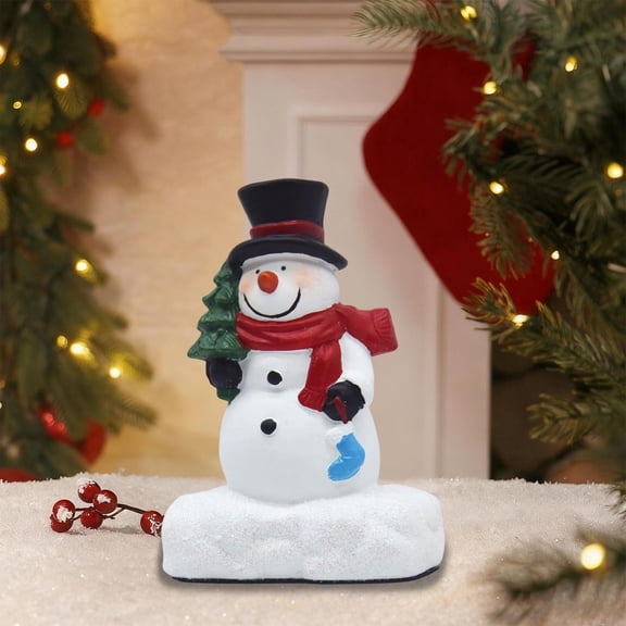 karymi Christmas Snowman Elderly Resin Small Ornament Home Living Room Entrance Decoration Micros Landscapes Gift Christmas Decorations Indoor Christmas Decor Home Decor