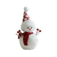 thumbnail image 1 of karymi Christmas Snowman Figurines Table Decorations Red Scarves Cute Dolls Window Display Decoration Womens Gifts for Christmas up to 90% off up to 90% off New & Trending, 1 of 2